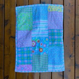 Circo Patchwork Florals Design Quilted Pillow Sham with ties